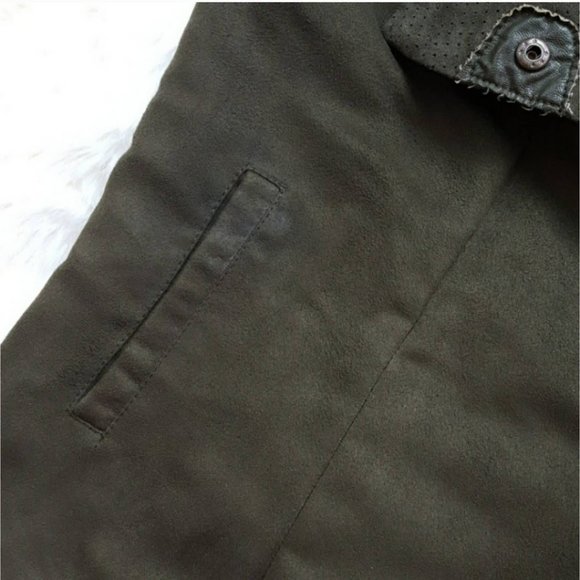 Kut from the Kloth Wrap Faux Suede Olive Vest - Picture 5 of 5